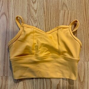 Orange Cropped Tank Top